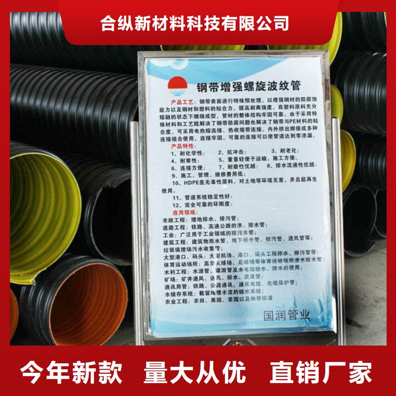 钢带波纹管隧道逃生管厂家品控严格