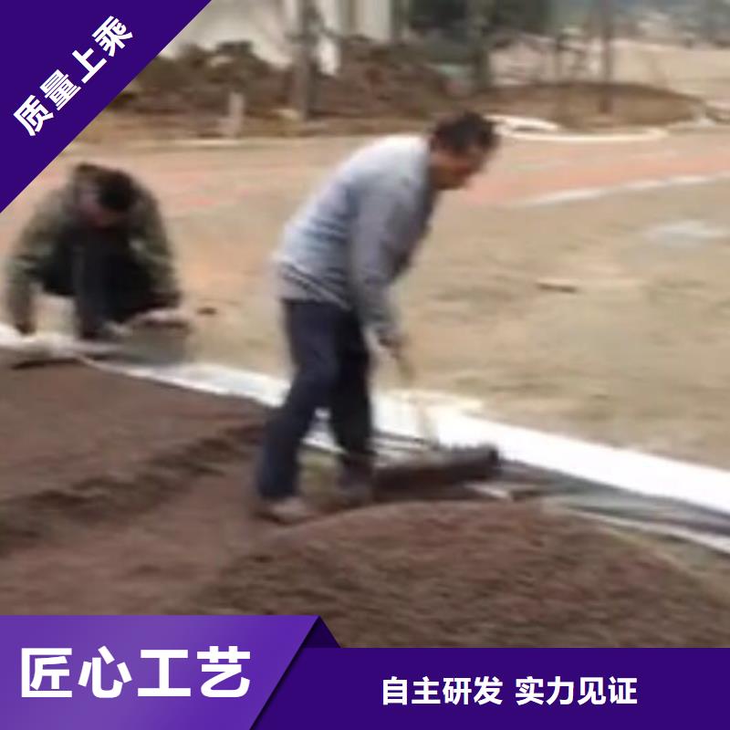 透水彩色混凝土压花地坪原料层层筛选