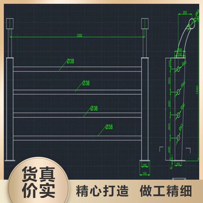 钢管烤漆桥梁防撞护栏抗冲击耐腐蚀
