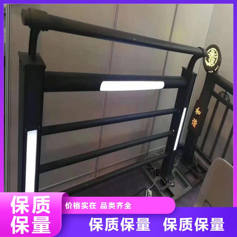 不锈钢桥梁防撞护栏河道景观灯光护栏不锈钢碳素复合管自有厂家