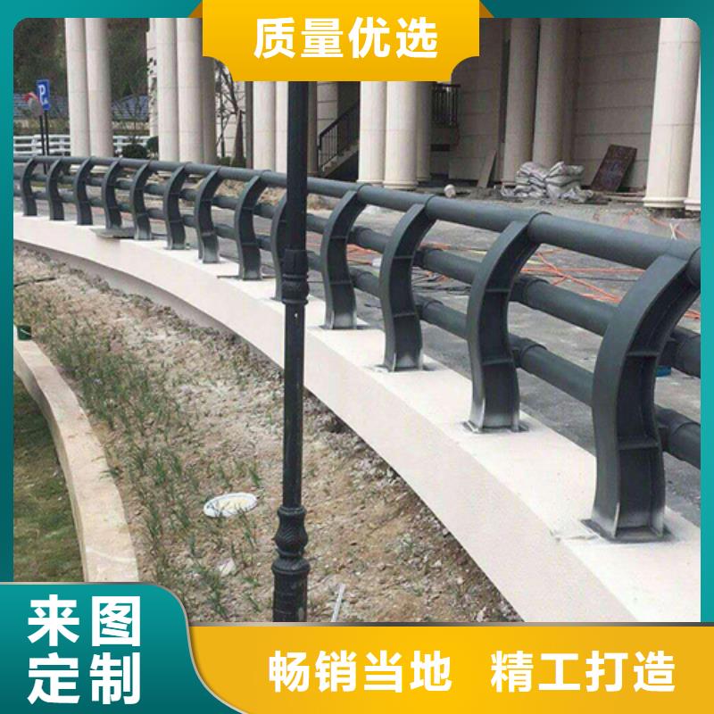 不锈钢桥梁防撞护栏河道景观灯光护栏【热镀锌立柱】通过检测