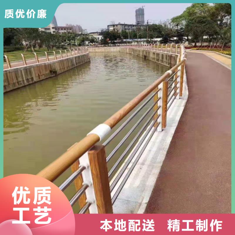 不锈钢桥梁防撞护栏河道景观灯光护栏【热镀锌立柱】通过检测