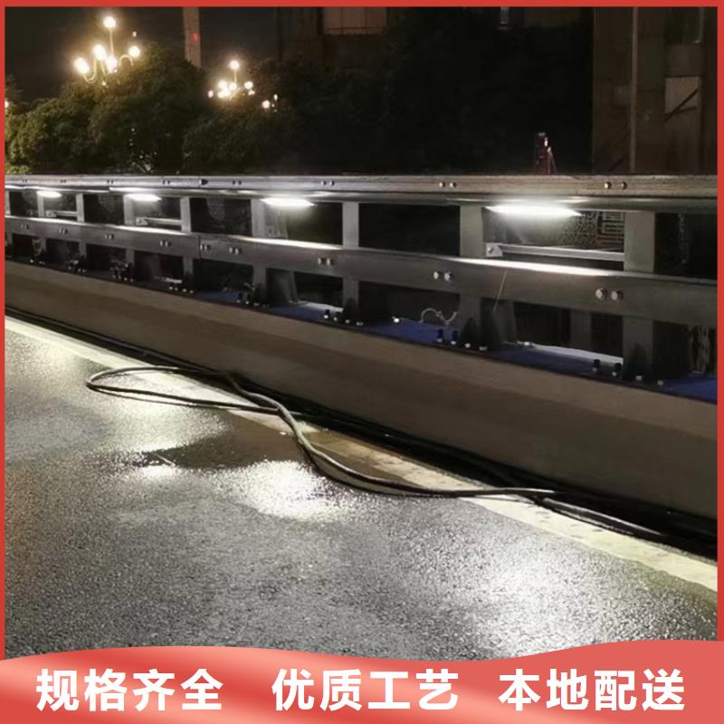 河道不锈钢景观灯光护栏制作