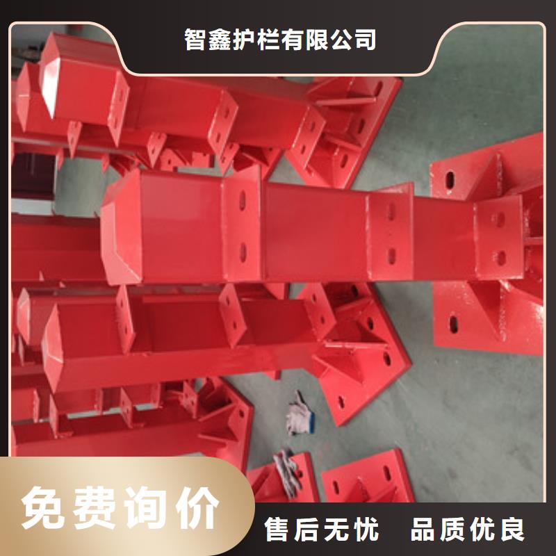 不锈钢防撞隔离仿木护栏加工