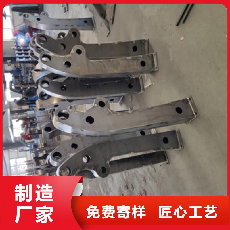 氟碳漆桥梁防撞锌钢栏杆现货发送