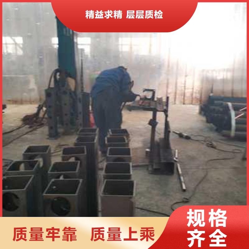 【不锈钢碳素钢复合管护栏-人车分流栏多种规格可选】