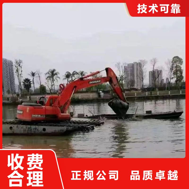 水陆挖掘机船挖租赁信誉保证
