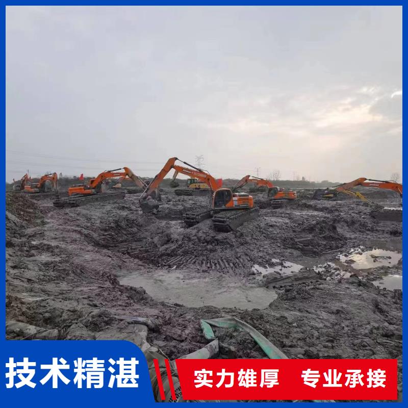水陆挖掘机清淤施工齐全