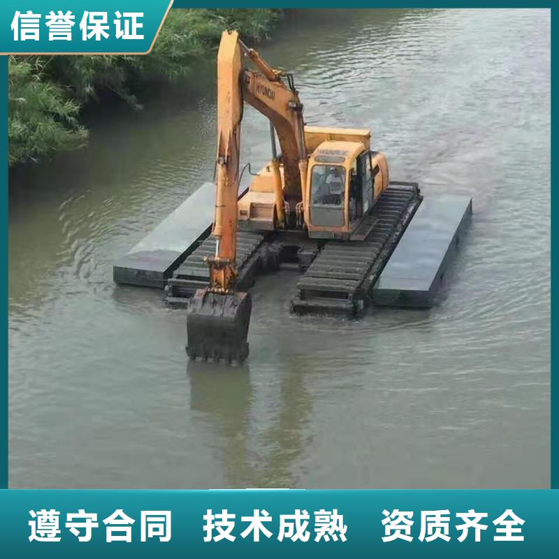水陆挖掘机 水上打桩挖机租赁好评度高