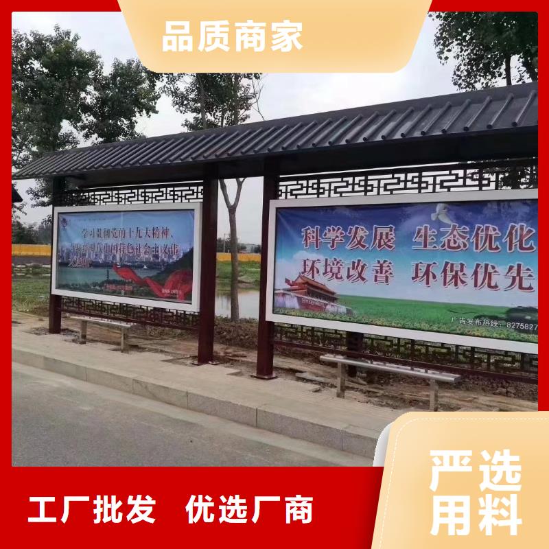 滚动灯箱候车亭来厂考察