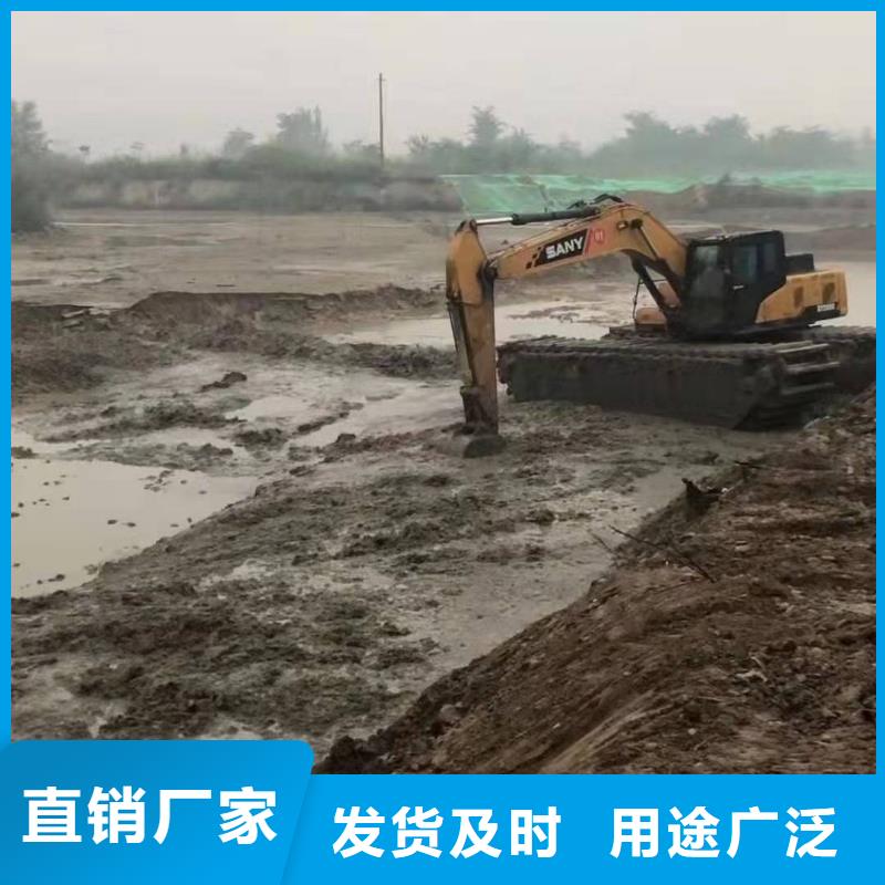 鱼塘清理挖掘机租赁厂家供应