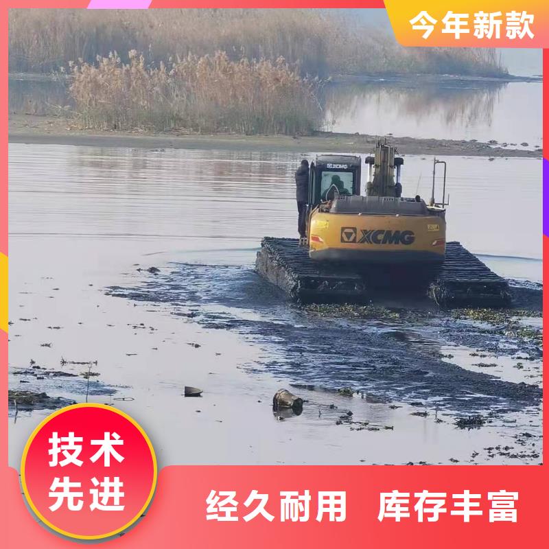 鱼塘清理挖掘机租赁厂家供应