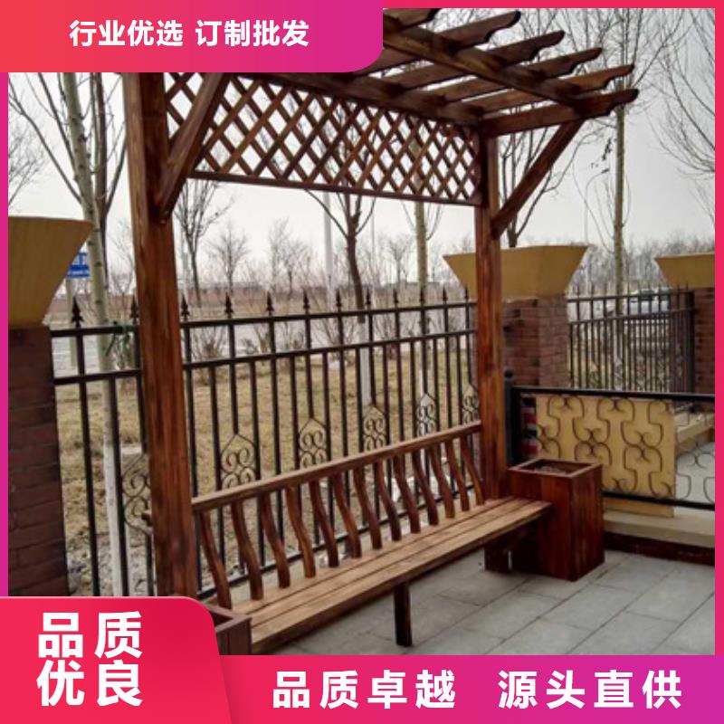 青岛市六汪镇防腐木仿古凉亭二十年大厂
