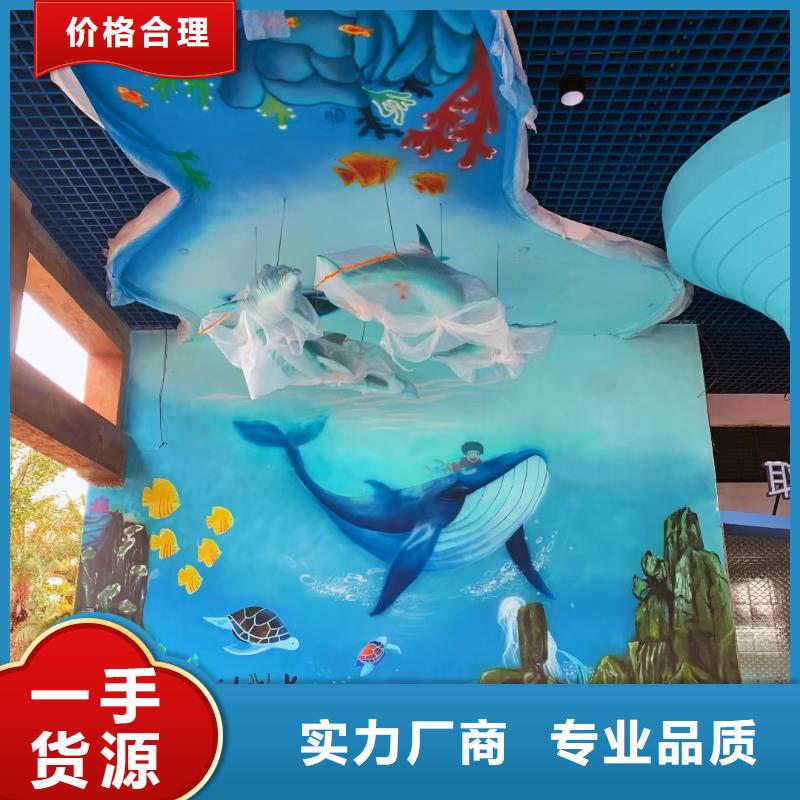 墙绘彩绘手绘墙画壁画墙体彩绘_电玩城彩绘买的放心