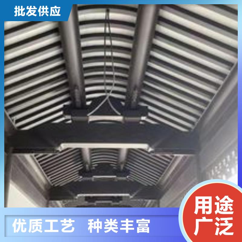 铝代木古建古铜色回廊建筑定制定做