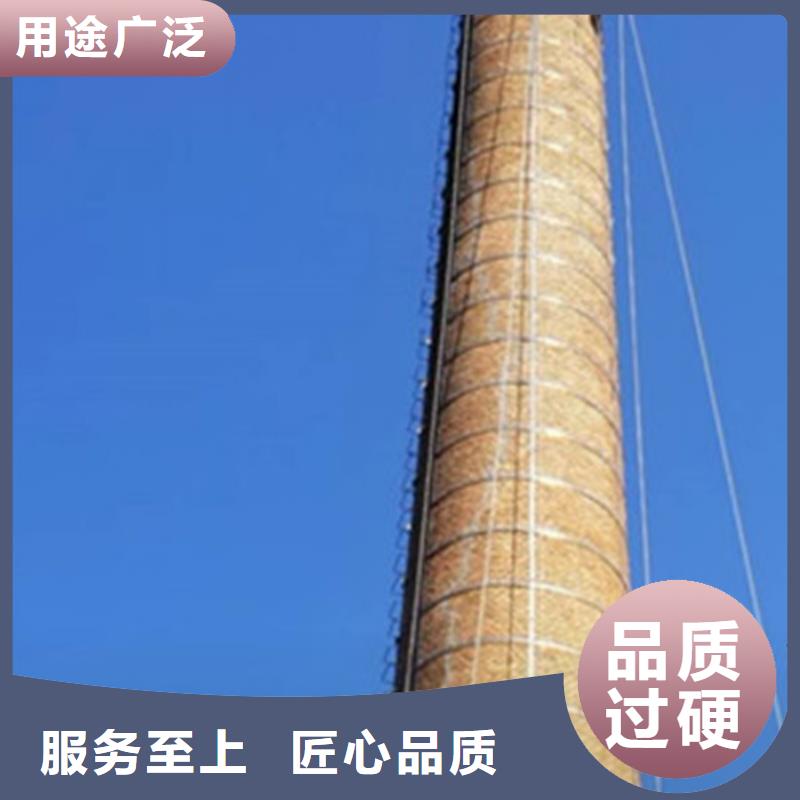 烟囱维修 粘贴陶瓷玻化砖 让客户买的放心