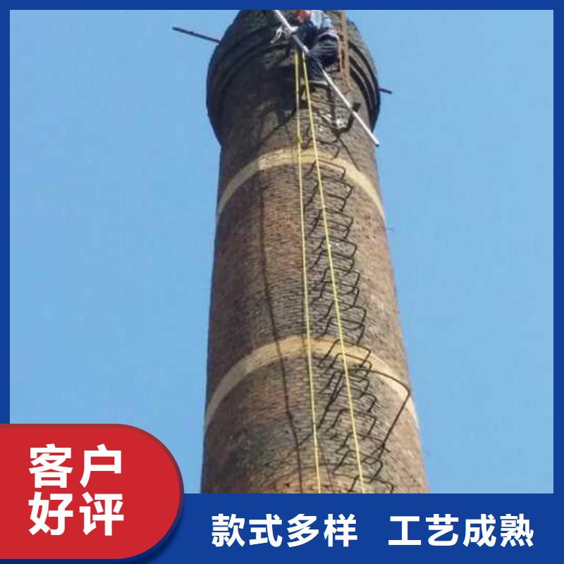 烟囱维修 粘贴陶瓷玻化砖 让客户买的放心