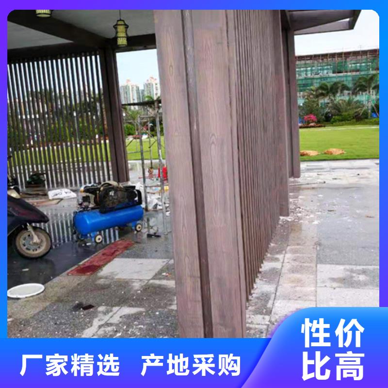 仿木纹效果涂料源头批发#铁艺花架#仿古建筑#凉亭廊架