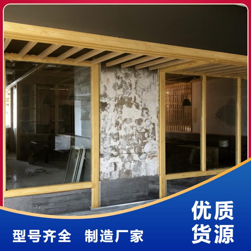 复古木纹漆批发价格#方钢圆管#长廊护栏#园林建筑