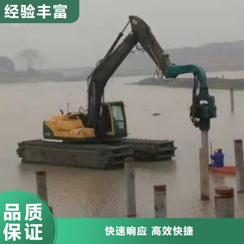 水上挖掘机租赁【湿地挖机租赁】先进的技术