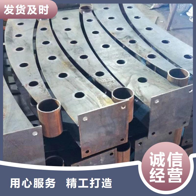 桥梁防撞护栏厂家找304不锈钢复合管桥梁防撞道路护栏(福来顺)金属制品生产厂家