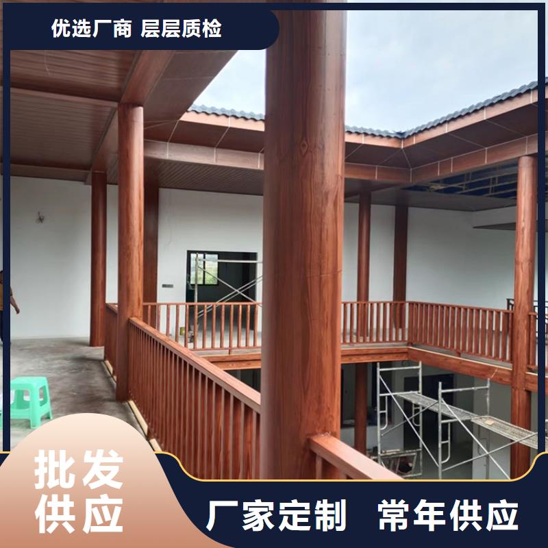 廊架长廊木纹漆全包施工价格