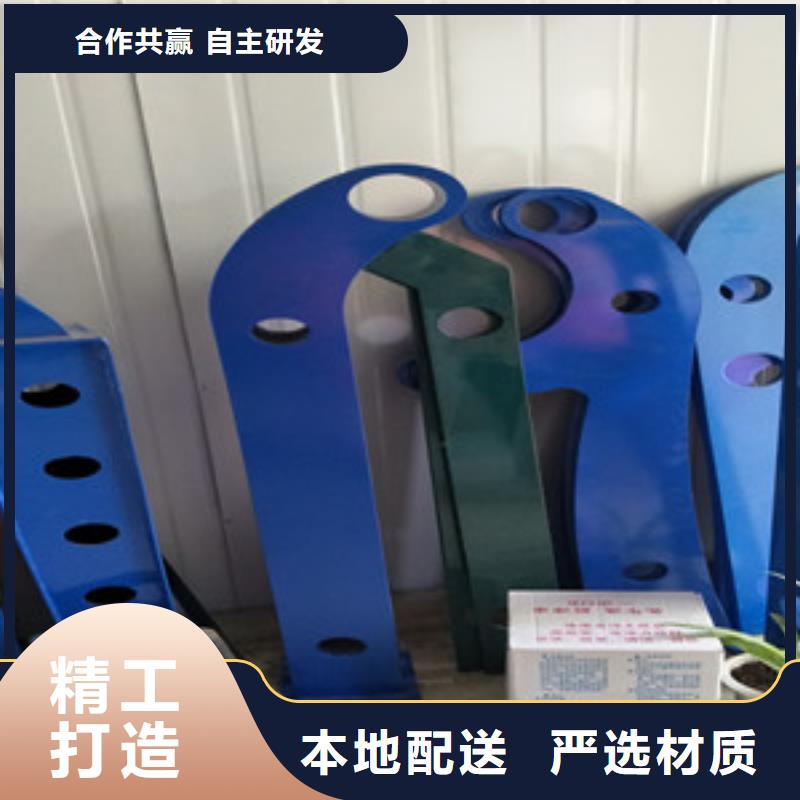 桥梁护栏立柱_不锈钢复合管栏杆精致工艺