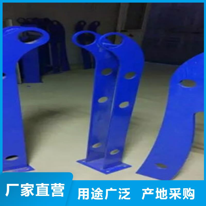 桥梁护栏立柱镀锌喷塑钢板立柱型号齐全