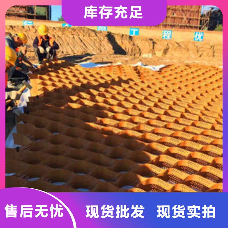 蜂巢格室双向塑料土工格栅优选原材