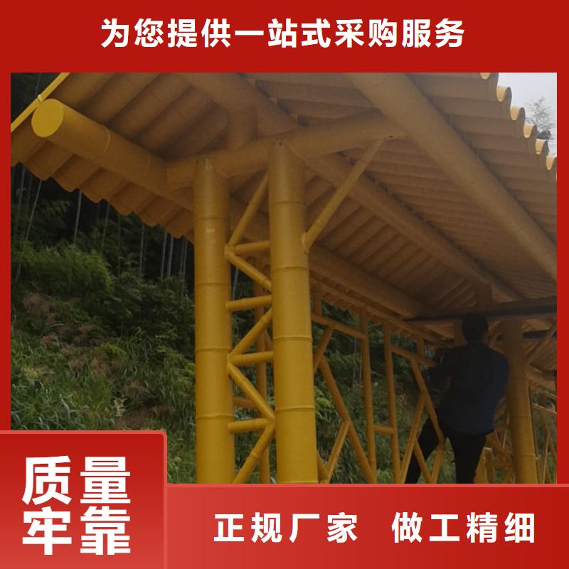 乡村公交站台候车亭来厂考察