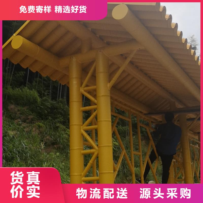 仿古公交站台候车亭承诺守信