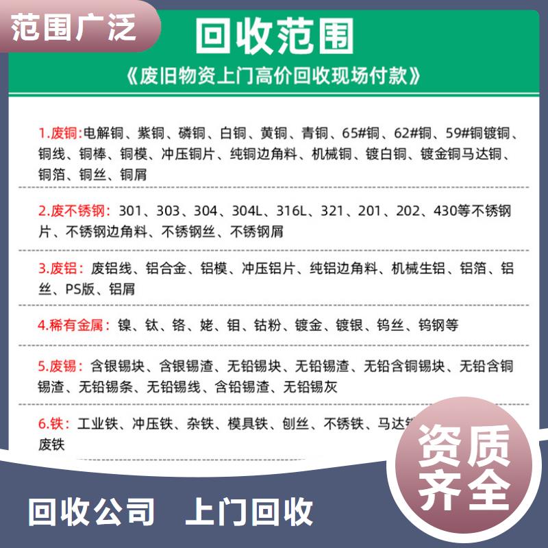 废铝回收-废不锈钢回收泗阳县本地现金支付